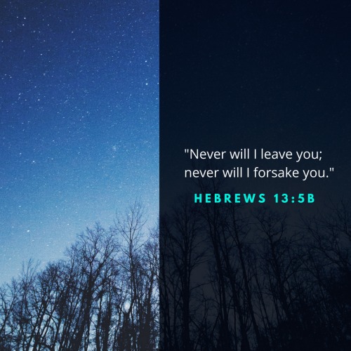 Never will I forsake you